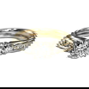 14K White Gold Diamond Solitaire Ring Set 0.85ctw I1 to I2 Clarity: 14K White Gold Diamond Solitaire Ring Set 0.85ctw I1 to I2 Clarity This exquisite 14K white gold diamond solitaire ring and band set showcases a stunning round brilliant cut center diamond weighing 0.