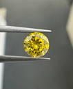 Loose Diamond - ROUND 0.37ct Fancy Vivid Yellow I2
