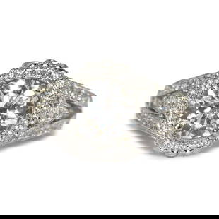 GIA Certified 2.01ct Round Diamond Engagement Ring 18K White Gold Size 8.5: GIA Certified 2.01ct Round Diamond Engagement Ring 18K White Gold Size 8.5 This stunning engagement ring features a GIA Certified 2.01 carat round brilliant diamond, showcasing an I color and VS2 clar