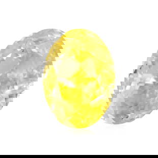 Loose Diamond - OVAL 0.45ct Fancy Intense  Yellow SI1: Loose Diamond - OVAL 0.45ct Fancy Intense Yellow SI1 Source: Natural Shape: OVAL Carats: 0.45 Color: Fancy Intense Yellow Certification: GIA Video: