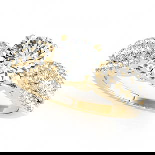 1.45 ctw Certified VS/SI Diamond Ring 18k Yellow Gold: 1.45 ctw Certified VS/SI Diamond Ring 18k Yellow Gold 1.45 ctw Certified VS/SI Diamond Ring 18k Yellow Gold Designer Brand Luxury Jewelrymade in the USA Suggested Retail Price: $11900 .Item: Diamond W