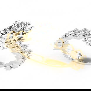 1.75 ctw Certified VS/SI Diamond Ring 18k Yellow Gold: 1.75 ctw Certified VS/SI Diamond Ring 18k Yellow Gold 1.75 ctw Certified VS/SI Diamond Ring 18k Yellow Gold Designer Brand Luxury Jewelrymade in the USA Suggested Retail Price: $24650 .Item: Diamond W