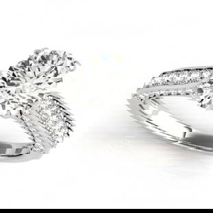 1.35 ctw Certified VS/SI Diamond Ring 18k White Gold: 1.35 ctw Certified VS/SI Diamond Ring 18k White Gold 1.35 ctw Certified VS/SI Diamond Ring 18k White Gold Designer Brand Luxury Jewelrymade in the USA Suggested Retail Price: $11200 .Item: Diamond Wed