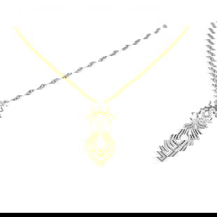 2.1 ctw Diamond Necklace 18K Yellow Gold: 2.1 ctw Diamond Necklace 18K Yellow Gold 2.1 ctw Diamond Necklace 18K Yellow Gold Designer Brand Luxury Jewelrymade in the USA Suggested Retail Price: $10550 Item: Diamond NecklaceTotal Gem weight: 2.