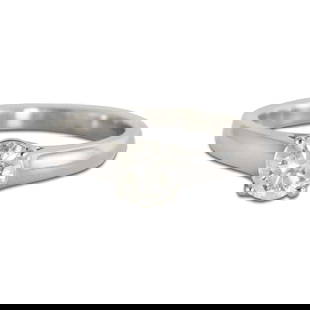 14K White Gold EGL Certified 1.05ct Diamond Solitaire Ring: 14K White Gold EGL Certified 1.05ct Diamond Solitaire Ring This exquisite diamond solitaire ring is crafted in 14K white gold and features a stunning round brilliant cut diamond weighing 1.05 carats.