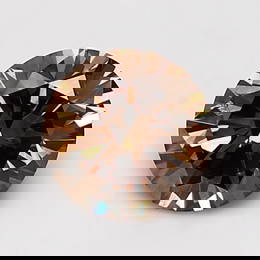Loose Diamond - ROUND 1.44ct Fancy Dark Orangey Brown VS2