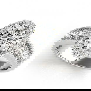 2.1 ctw Certified VS/SI Diamond Solitaire Halo Ring 14k White Gold: 2.1 ctw Certified VS/SI Diamond Solitaire Halo Ring 14k White Gold 2.1 ctw Certified VS/SI Diamond Solitaire Halo Ring 14k White Gold Designer Brand Luxury Jewelrymade in the USA Suggested Retail Pric