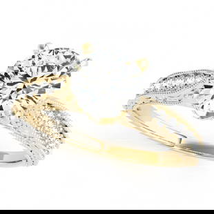 0.75 ctw Certified VS/SI Diamond Solitaire Antique Ring 14k Yellow Gold: 0.75 ctw Certified VS/SI Diamond Solitaire Antique Ring 14k Yellow Gold 0.75 ctw Certified VS/SI Diamond Solitaire Antique Ring 14k Yellow Gold Designer Brand Luxury Jewelrymade in the USA Suggested R