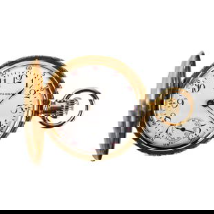 Waltham 14K Yellow Gold Pocket Watch Size 0 with Ivory Dial: Waltham 14K Yellow Gold Pocket Watch Size 0 with Ivory Dial This exquisite vintage Waltham pocket watch is crafted from 14K yellow gold, showcasing a stunning ivory dial with 12-hour indices. Manufact