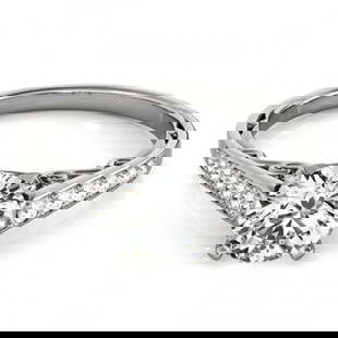 1.35 ctw Certified VS/SI Diamond Ring 18k White Gold: 1.35 ctw Certified VS/SI Diamond Ring 18k White Gold 1.35 ctw Certified VS/SI Diamond Ring 18k White Gold Designer Brand Luxury Jewelrymade in the USA Suggested Retail Price: $17750 .Item: Diamond Wed