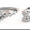 0.8 ctw Certified VS/SI Diamond Solitaire Halo Ring 18k 2Tone Gold