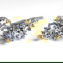 2.53 ctw Certified VS/SI Diamond Stud Earrings 18K Yellow Gold