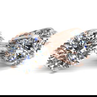 1.50 ctw VS/SI Diamond Stud Earrings Vintage 14k Rose Gold: 1.50 ctw VS/SI Diamond Stud Earrings Vintage 14k Rose Gold 1.50 ctw VS/SI Diamond Stud Earrings Vintage 14k Rose Gold Designer Brand Luxury Jewelrymade in the USA Suggested Retail Price: $12900 .Item: