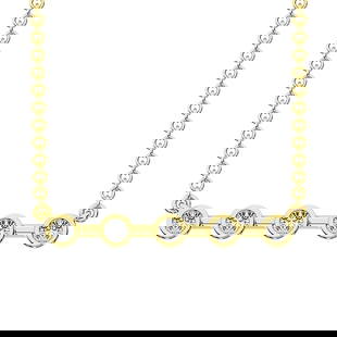 10K Yellow Gold 1/5 Ct.Tw. Diamond Fashion Necklace: 10K Yellow Gold 1/5 Ct.Tw. Diamond Fashion Necklace Metal: 10k Yellow Gold Stone Count: 5.0 Stone Shape: Round Stone Type: Bezel Stone Color: G-h Stone Clarity: I1 Stone Weight (Carat): 0.21 This item