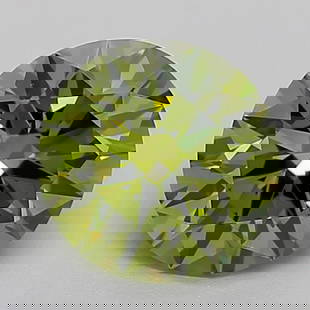 Ideal Loose Diamond - ROUND 1.54ct Fancy Vivid Green VVS1: Ideal Loose Diamond - ROUND 1.54ct Fancy Vivid Green VVS1 Source: This is a real non-mined Diamond that has been grown in a lab Shape: ROUND Carats: 1.54 Color: Fancy Vivid Green Certification: IGI Vi