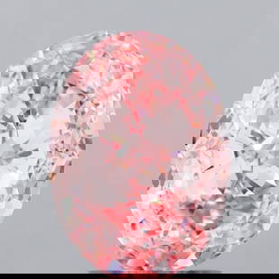 Loose Diamond - OVAL 3.02ct Fancy Vivid Pink VVS2: Loose Diamond - OVAL 3.02ct Fancy Vivid Pink VVS2 Source: This is a real non-mined Diamond that has been grown in a lab Shape: OVAL Carats: 3.02 Color: Fancy Vivid Pink Certification: IGI Video: