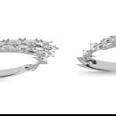 Diamond 1/3 Ct.Tw. Round and Baguette Cut Fashion Band in 10K White Gold