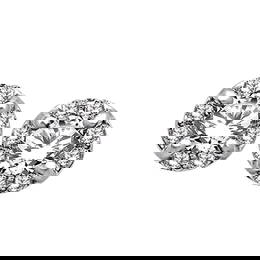 14K White Gold 7/10 Ct.Tw.Diamond Stud Earrings