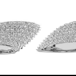14K White Gold 2 Ct.Tw. Diamond Pave Set Fashion Band