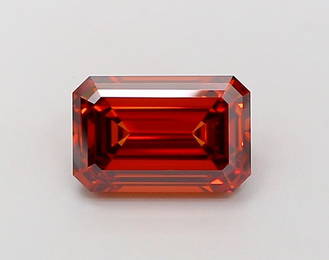 Loose Diamond - EMERALD 2.13ct Fancy Vivid Orange VVS2