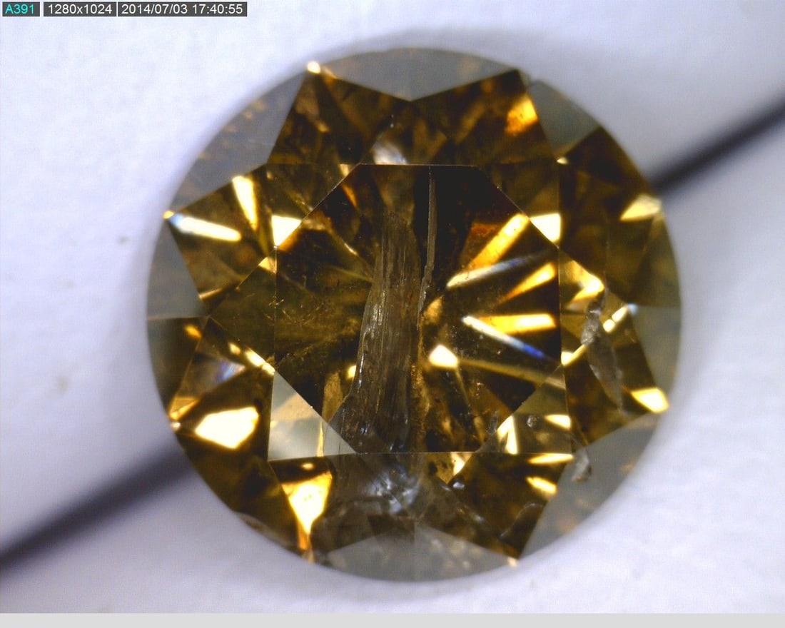 Loose Diamond - ROUND 1.7ct Champagne I2 (1 of 1)