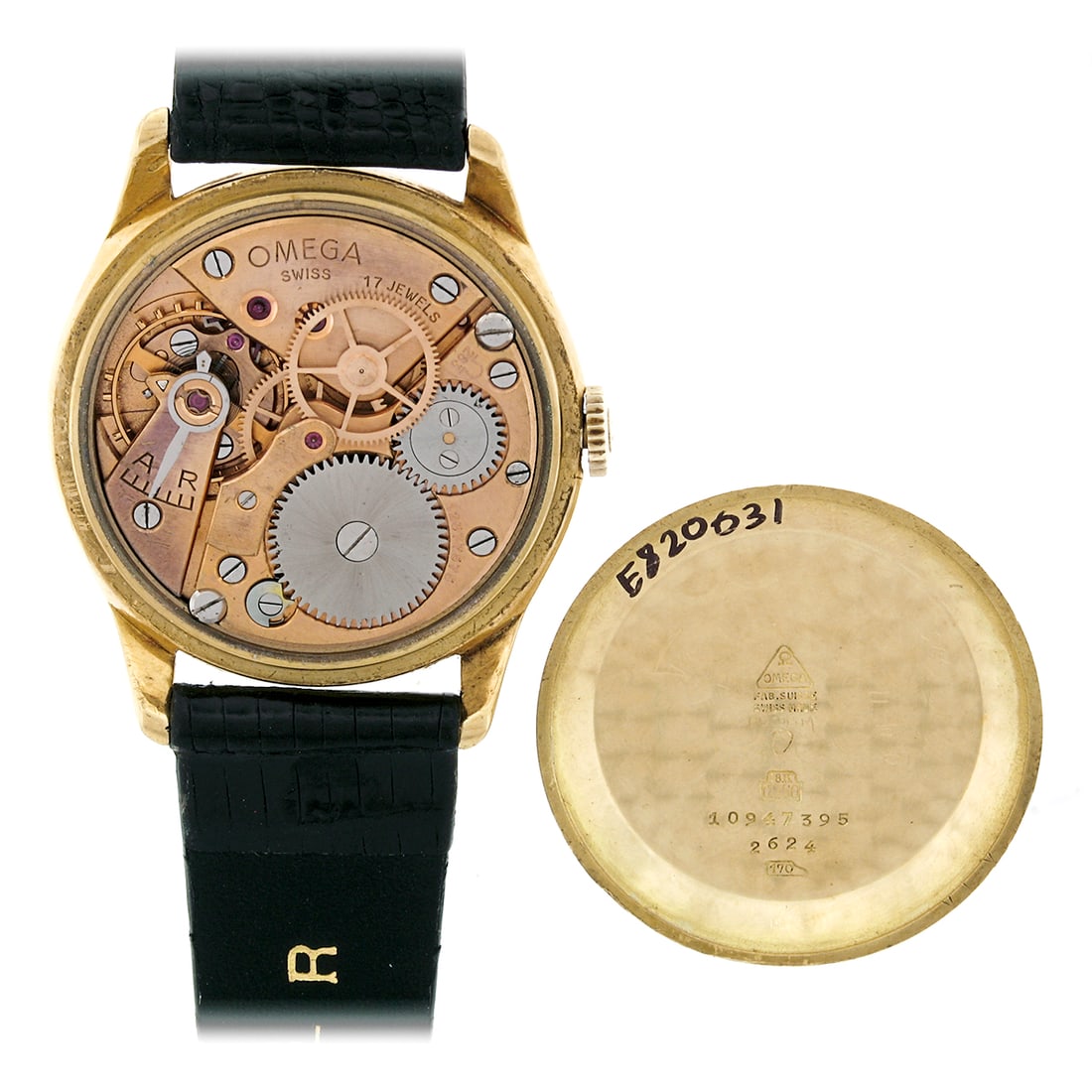 Vintage 1949 Omega Tresor 18k Gold Mechanical Wrist Watch Caliber 283 (1 of 8)