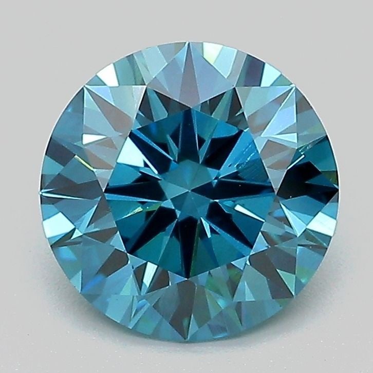Ideal Loose Diamond - ROUND 2.01ct Fancy Vivid Blue VS1 (1 of 1)