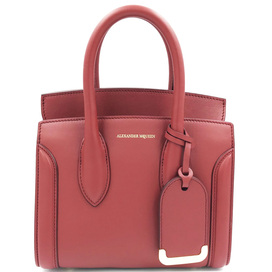 Alexander McQueen Heroine 21 Dark Red Leather Satchel Bag 47987DX50M: Alexander McQueen Heroine 21 Dark Red Leather Satchel Bag 47987DX50M Introducing the Alexander McQueen Heroine 21 Satchel, a sophisticated ladies' bag in a striking dark red hue. Expertly crafted from