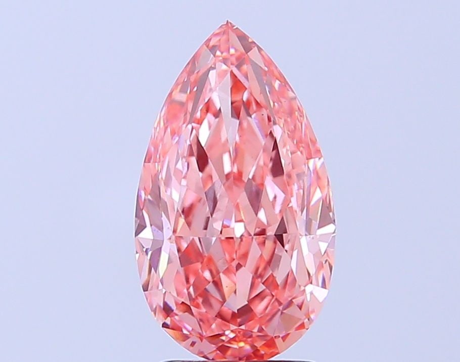 Loose Diamond - PEAR 3.03ct Fancy Vivid Pink VS1 (1 of 1)