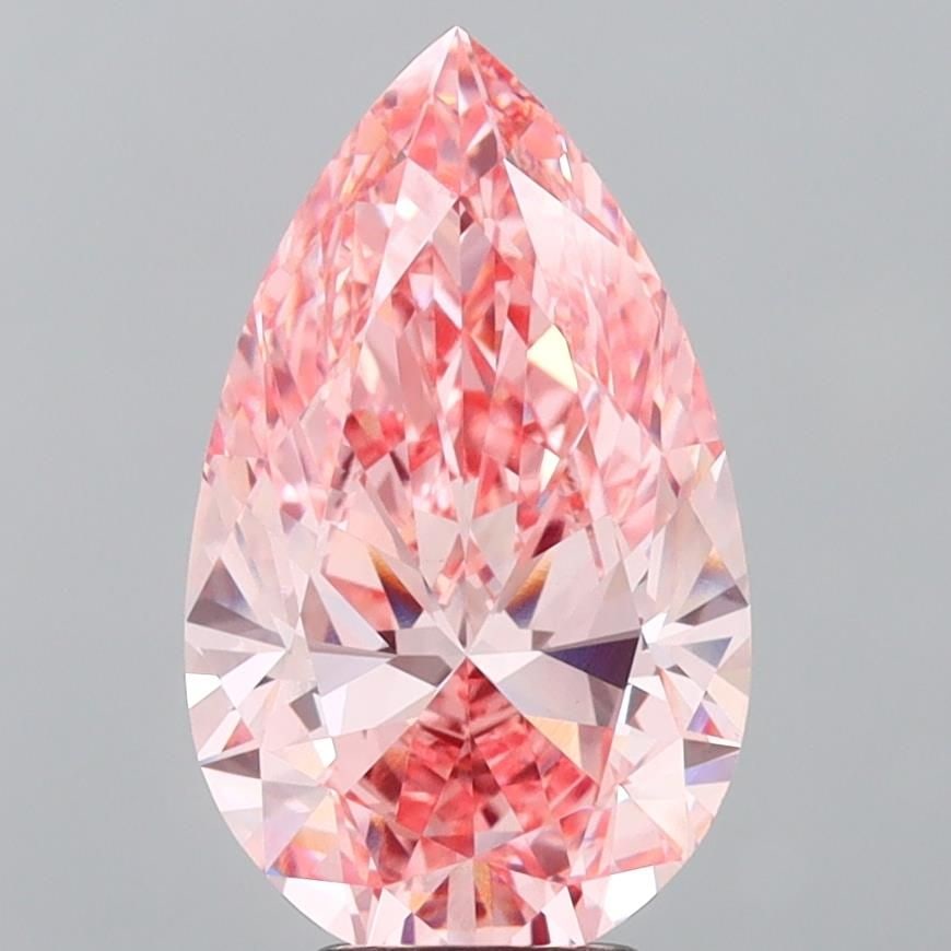 Loose Diamond - PEAR 5.05ct Fancy Vivid Pink VVS2 (1 of 1)