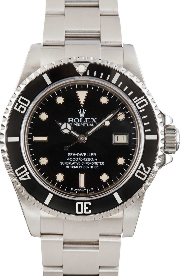 Rolex Sea-Dweller 16660 Black Dial Stainless Steel Oyster Watch (1 of 4)
