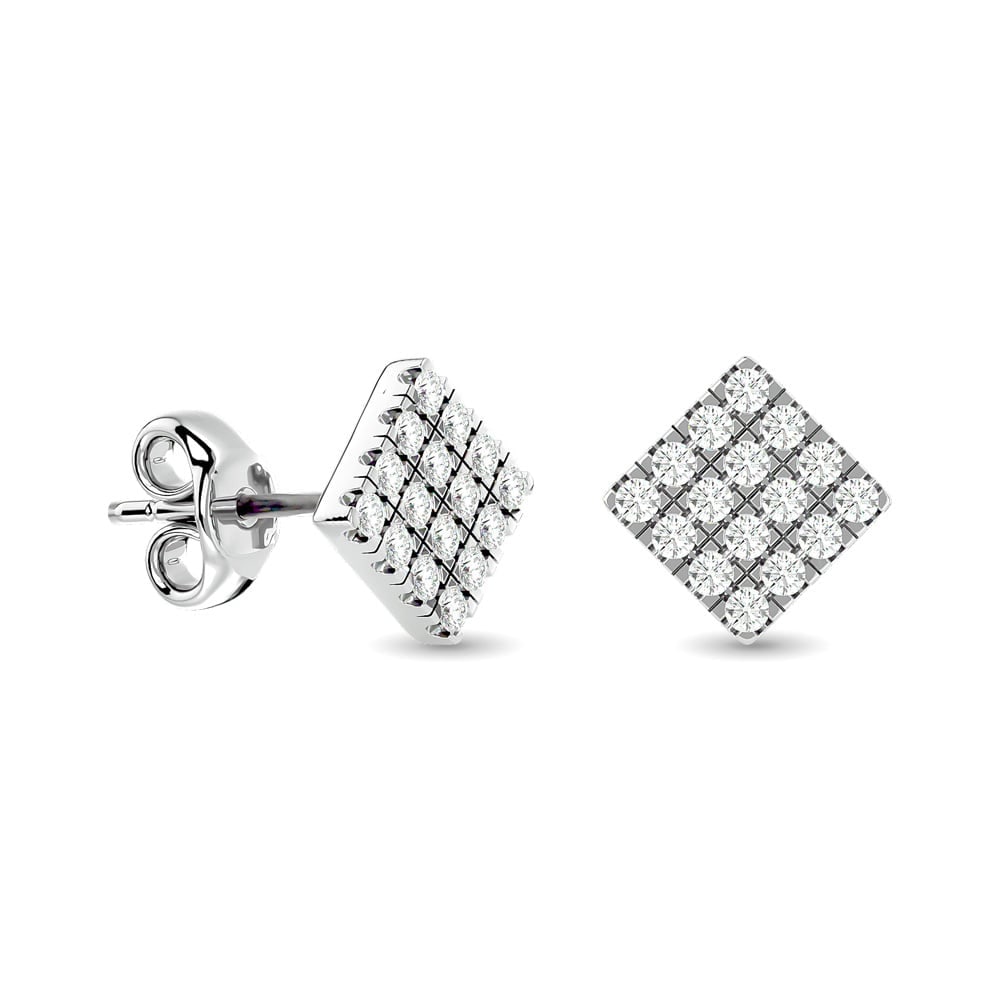 Diamond 1/3 ct tw Fashion Earrings in 10K White Gold (1 of 4)