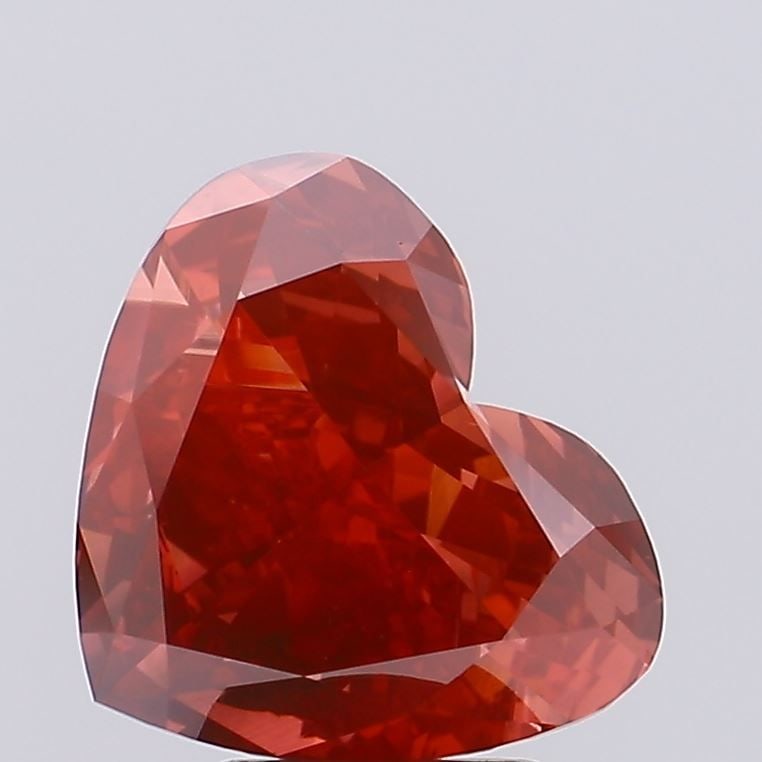 Loose Diamond - HEART 3.01ct Fancy Vivid Red VS1 (1 of 1)