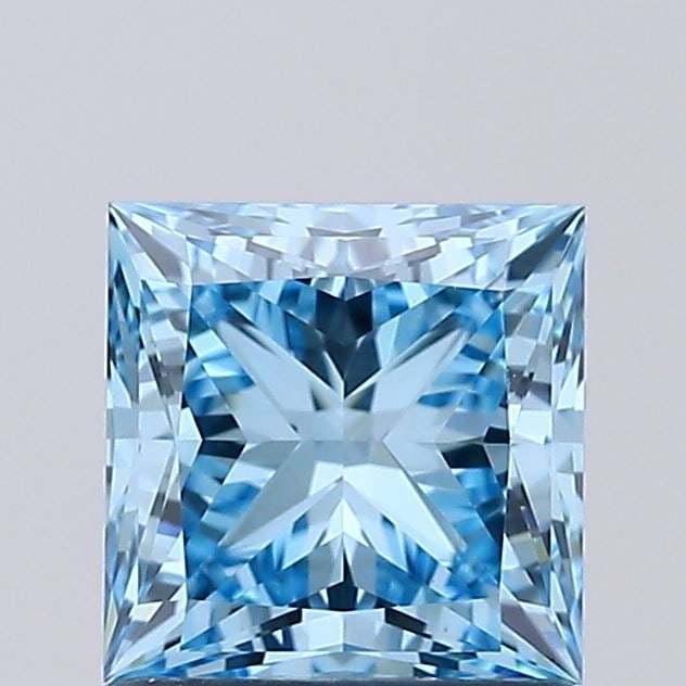 Loose Diamond - PRINCESS 1.06ct Fancy Vivid Blue VVS2 (1 of 1)