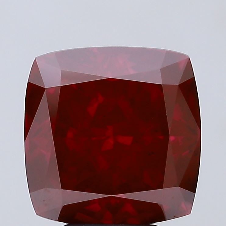 Loose Diamond - CUSHION BRILLIANT 5.3ct Fancy Vivid Red VS1 (1 of 1)