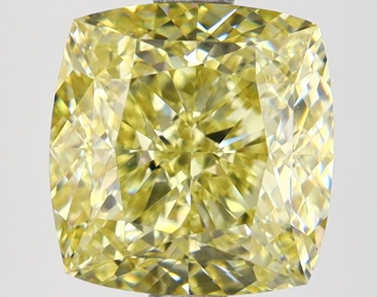 Loose Diamond - CUSHION MODIFIED 3.0ct Fancy Intense Yellow VVS2 (1 of 1)