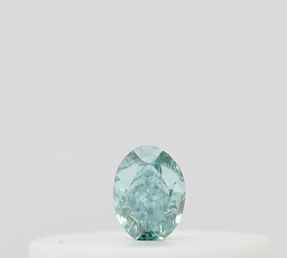 Loose Diamond - OVAL 0.04ct Fancy Vivid Blueish Green: Loose Diamond - OVAL 0.04ct Fancy Vivid Blueish Green Source: Natural Shape: OVAL Carats: 0.04 Color: Fancy Vivid Blueish Green Certification: GIA Video: