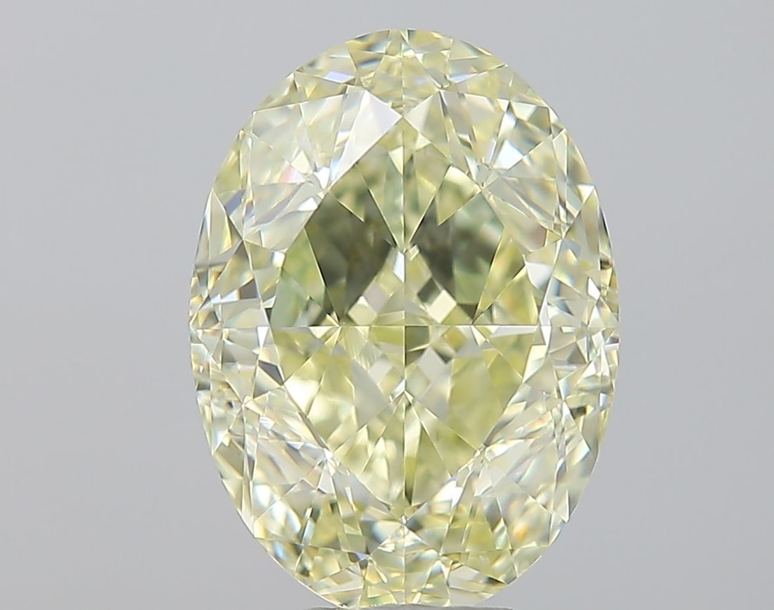 Loose Diamond - OVAL 7.08ct Fancy Light Yellow VVS1: Loose Diamond - OVAL 7.08ct Fancy Light Yellow VVS1 Source: Natural Shape: OVAL Carats: 7.08 Color: Fancy Light Yellow Certification: GIA Video: