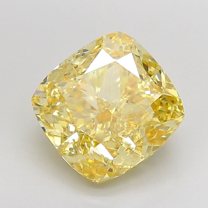 Loose Diamond - CUSHION MODIFIED 6.03ct Fancy Yellow VS2: Loose Diamond - CUSHION MODIFIED 6.03ct Fancy Yellow VS2 Source: This is a real non-mined Diamond that has been grown in a lab Shape: CUSHION MODIFIED Carats: 6.03 Color: Fancy Yellow Certification: I