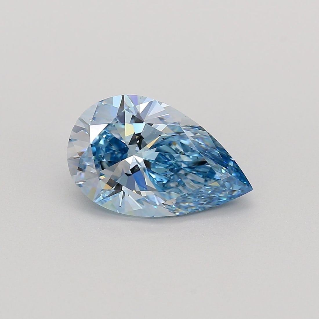 Loose Diamond - PEAR 2.34ct Faint Blue SI1: Loose Diamond - PEAR 2.34ct Faint Blue SI1 Source: This is a real non-mined Diamond that has been grown in a lab Shape: PEAR Carats: 2.34 Color: Faint Blue Certification: IGI Video: