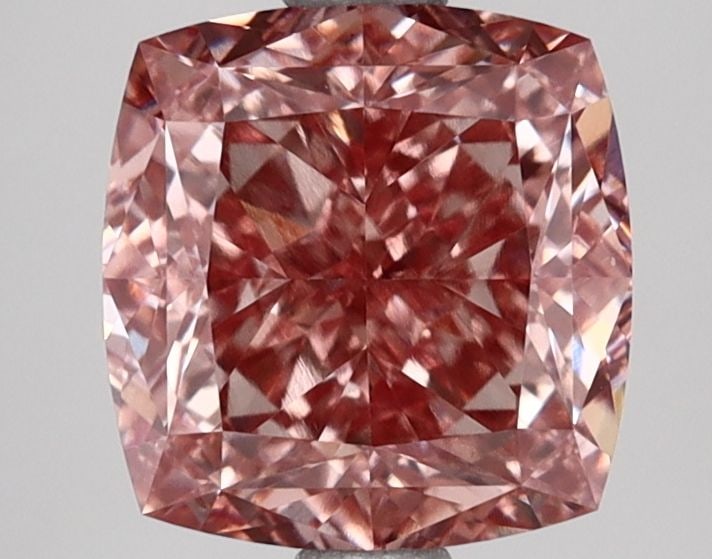 Loose Diamond - CUSHION MODIFIED 2.6ct Fancy Intense Brownish Pink VS1: Loose Diamond - CUSHION MODIFIED 2.6ct Fancy Intense Brownish Pink VS1 Source: This is a real non-mined Diamond that has been grown in a lab Shape: CUSHION MODIFIED Carats: 2.6 Color: Fancy Intense Br