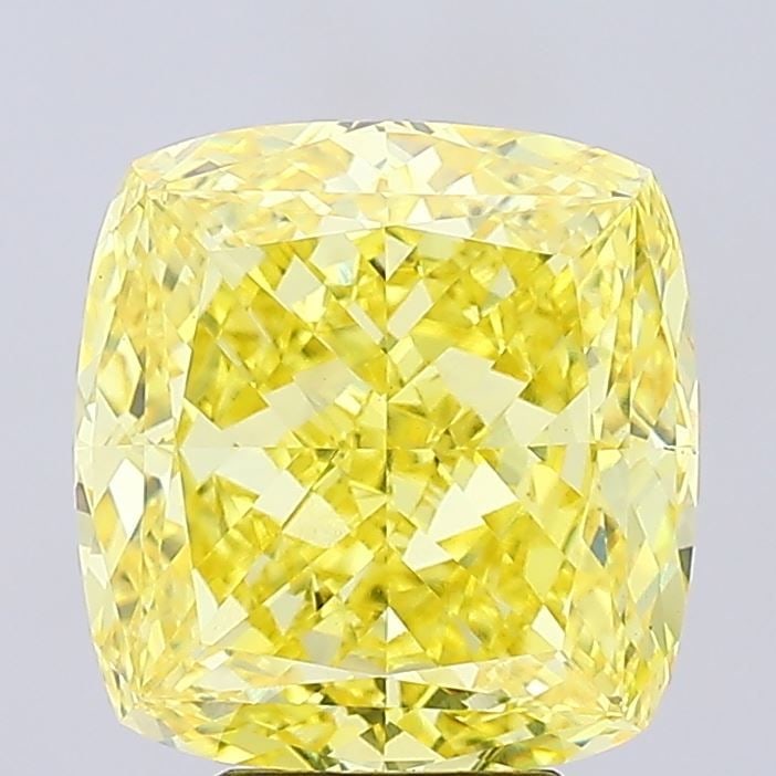 Loose Diamond - CUSHION MODIFIED 7.1ct Fancy Vivid Yellow VS1: Loose Diamond - CUSHION MODIFIED 7.1ct Fancy Vivid Yellow VS1 Source: This is a real non-mined Diamond that has been grown in a lab Shape: CUSHION MODIFIED Carats: 7.1 Color: Fancy Vivid Yellow Certif