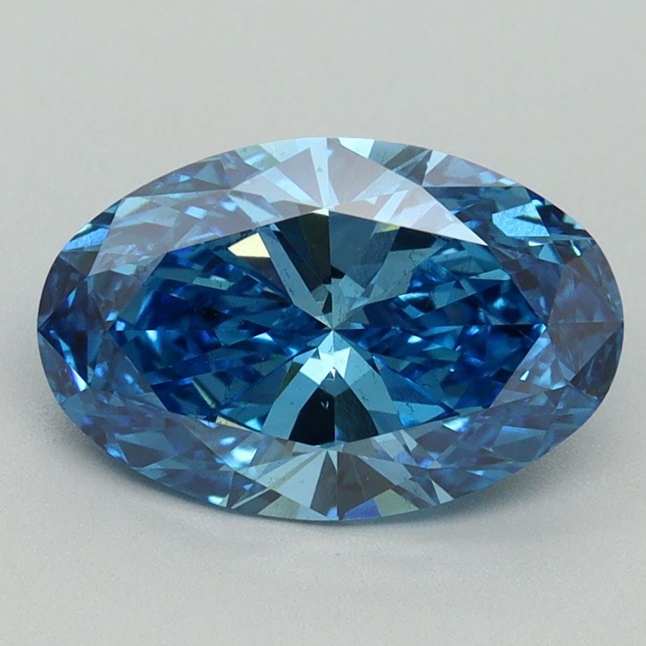 Loose Diamond - OVAL 2.2ct Fancy Vivid Blue VS2: Loose Diamond - OVAL 2.2ct Fancy Vivid Blue VS2 Source: This is a real non-mined Diamond that has been grown in a lab Shape: OVAL Carats: 2.2 Color: Fancy Vivid Blue Certification: IGI Video:
