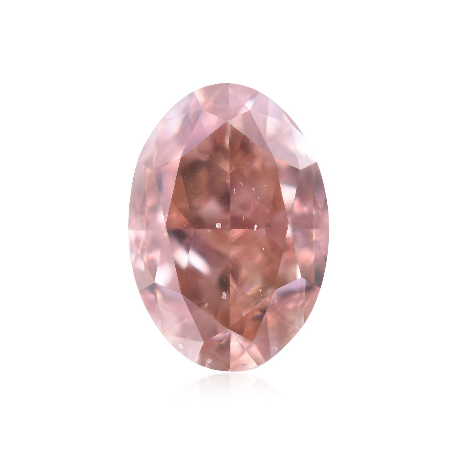 Loose Diamond - OVAL 0.53ct Fancy Brownish Orangey Pink SI1: Loose Diamond - OVAL 0.53ct Fancy Brownish Orangey Pink SI1 Source: Natural Shape: OVAL Carats: 0.53 Color: Fancy Brownish Orangey Pink Certification: GIA Video: