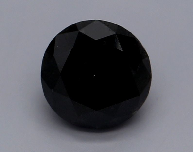 Loose Diamond - ROUND 0.83ct Fancy Black VVS2: Loose Diamond - ROUND 0.83ct Fancy Black VVS2 Source: Natural Shape: ROUND Carats: 0.83 Color: Fancy Black Certification: GIA Video: