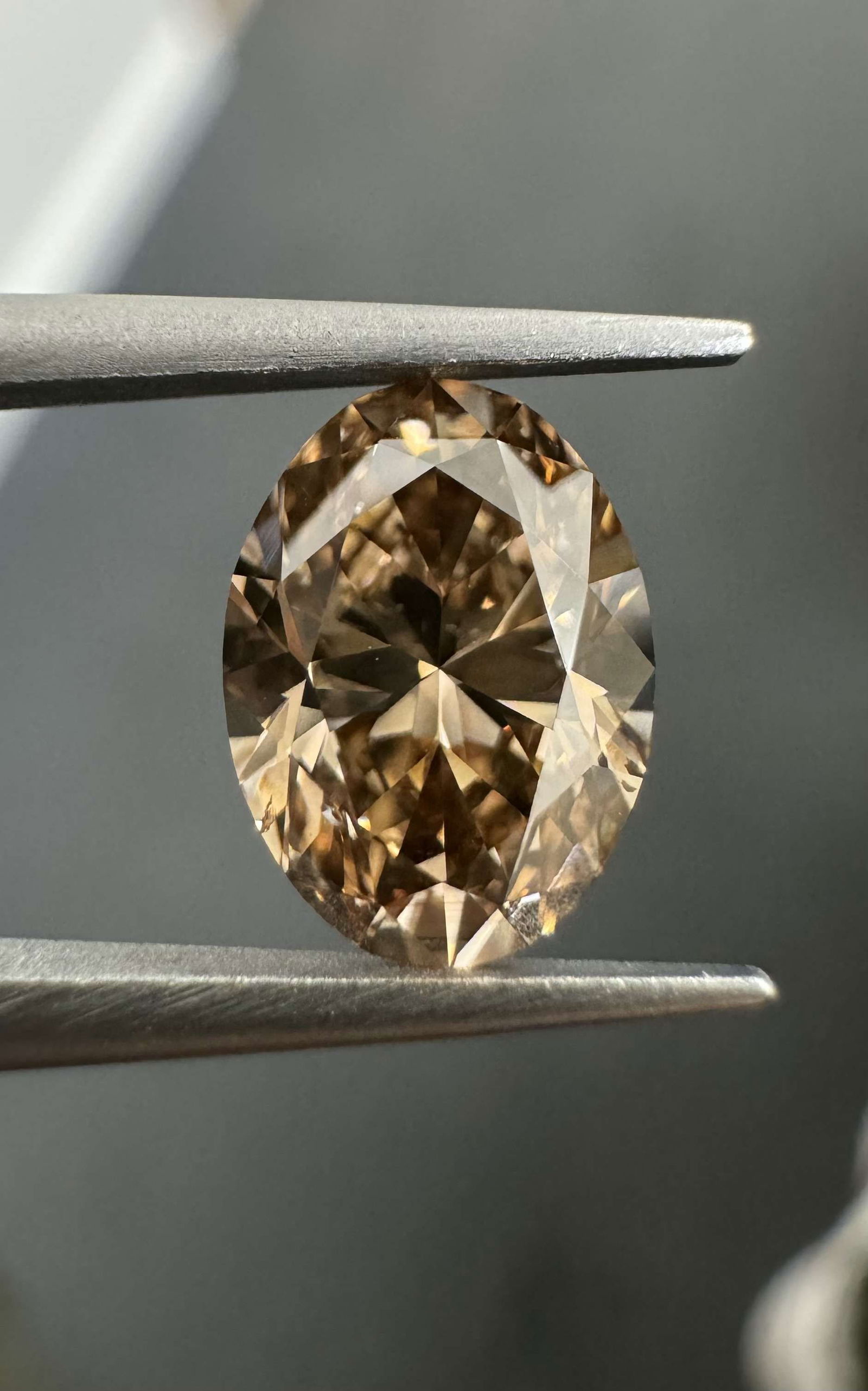 Loose Diamond - OVAL 1.01ct Fancy Orange Brown SI1: Loose Diamond - OVAL 1.01ct Fancy Orange Brown SI1 Source: Natural Shape: OVAL Carats: 1.01 Color: Fancy Orange Brown Certification: GIA Video: