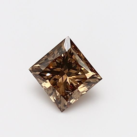 Loose Diamond - PRINCESS 0.55ct Fancy Orange Brown SI1: Loose Diamond - PRINCESS 0.55ct Fancy Orange Brown SI1 Source: Natural Shape: PRINCESS Carats: 0.55 Color: Fancy Orange Brown Certification: GIA Video: