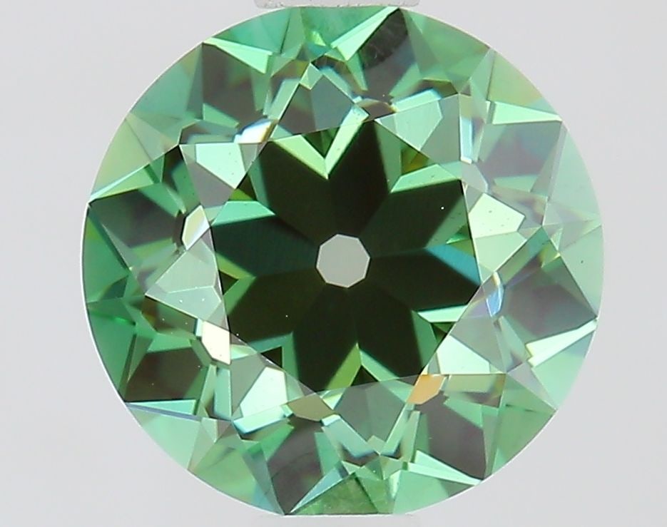 Loose Diamond - EUROPEAN CUT 1.31ct Fancy Vivid Green VS1: Loose Diamond - EUROPEAN CUT 1.31ct Fancy Vivid Green VS1 Source: This is a real non-mined Diamond that has been grown in a lab Shape: EUROPEAN CUT Carats: 1.31 Color: Fancy Vivid Green Certification: