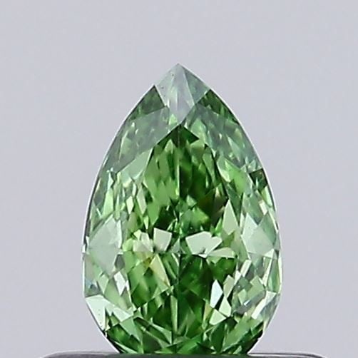 Loose Diamond - PEAR 0.18ct Fancy Vivid Green VS1: Loose Diamond - PEAR 0.18ct Fancy Vivid Green VS1 Source: This is a real non-mined Diamond that has been grown in a lab Shape: PEAR Carats: 0.18 Color: Fancy Vivid Green Certification: IGI Video: