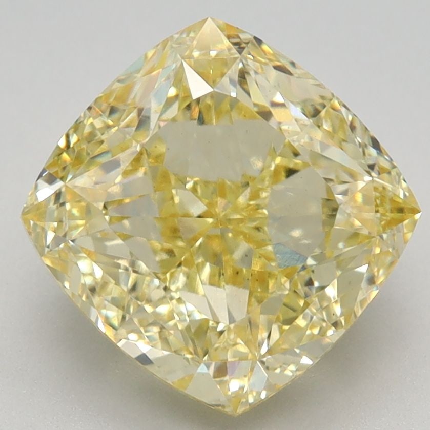 Loose Diamond - CUSHION MODIFIED 3.39ct Fancy Intense Yellow VS1: Loose Diamond - CUSHION MODIFIED 3.39ct Fancy Intense Yellow VS1 Source: This is a real non-mined Diamond that has been grown in a lab Shape: CUSHION MODIFIED Carats: 3.39 Color: Fancy Intense Yellow